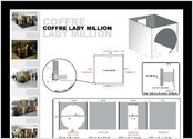 création de l'explicatif de construction du coffre fort de décoration pour le parfum lady million pour la société somid