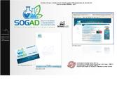1/ Création du logo SOGAD
2/ Déclinaisons en carte commerciale et entête de lettre.
3/ Créaton de la charte graphique du site.