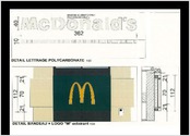 Vectorisation du logo d'une enseigne de restauration (pour un dossier de d'autorisation d'enseignes, transmis en mairie et aux A.B.F.).