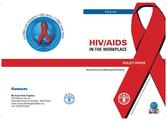 Document d'orientation sous forme de brochure sur le SIDA dans les lieux de travail, appuyé par la FAO.