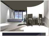 Modélisation 3D d'un appartement sous AUTOCAD à partir d'un plan 2D ajout de mobilier, éclairage et rendu.