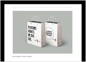 Mise en forme et préparation pré-presse d'un sac shopping pour les centre commerciale COMPLEXE DESJARDINS.