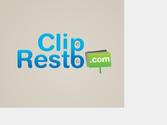 Proposition de logo réalisé pour un annuaire de restaurants en ligne. Il s\