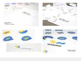 Création de charte visuelle pour la holding financière Monet et refonte du logo pour Wiame, entreprise de BTP