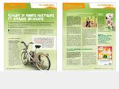 Exemple de pages intrieures du journal trimestriel 16 pages du magazine OMNES de la ville d\
