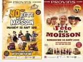 Affiches de la fte de la moisson de Provins, plus grand rassemblement rural de France.