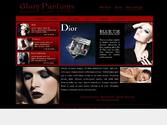 Création du Template pour le site internet de Glam Parfums + creéation du logo