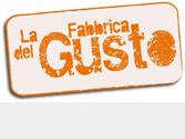 Logo pour le restaurant La Fabbrica Del Gusto.Parti pris : vintageConcept d\