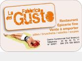 Recto CDV pour le restaurant La Fabbrica Del GustoParti pris : vintageConcept d\