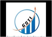 Cet oeuvre est le logo de la la socit GSTI de Cote d ivoire. Ce logo est compos de du sigle de la socit GSTI en noir, d une flche orange courb pointant vers le haut indiquant une croissance dans le temps, de  trois histogrammes voluant dans le temps et le tout dans un cercle de couleur bleu ciel.