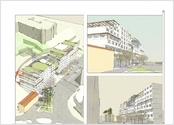 Esquisse Sketchup pour présentation urbanisme