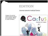 Création d'un Journal culturel et estival financé
par la création d'encarts publicitaires.
Ce journal a été diffusé dans la région Bretagne
( À St Malo, Dinan, Dinard).
Ici, première de couverture.