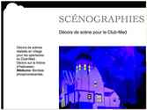 Décors de scènes réalisés pour les différents spectacles en village vacances du club Médittéranée.
Décors ici, sur le thème d'Halloween.
Reprise et inspiration des films de Tim Burton.
Médiums utilisés: peinture acrylique et bombes phosphorescentes qui permettent de voir le décor
en mode normal et en mode phosphorescent.