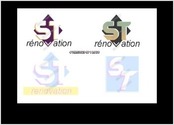Voici quatre versions d'une demande de logo pour une société indépendante dans le bâtiment.
Ils ont été réalisés en 2016 sur le logiciel Photofiltre.