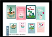 Cration d illustrations pour cartes d anniversaire et invitations