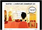 Illustration réalisée pour la société Barteo. Communication et Marketing via les réseaux sociaux