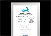 Flyer réalisé pour la société Rabbit's Events