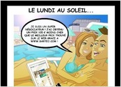 Illustration ralise pour la socit Barteo. Communication et Marketing via les rseaux sociaux