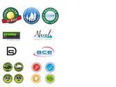 Création de logos et pictos pour association sportive, grande distribution, courtier, PME et indépendants.