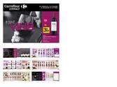 Création d'un catalogue répondant à la promotion d'une sélection de vin.
Création du logo opérationnel "Foire aux vins".