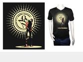 Design t-shirt promotionnel des concerts acoustiques de Yannick Noah 