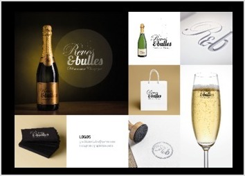Creation d'une marque de champagne : Plus de detail sur www.graphistenicolas.com