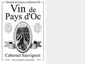 Projet d'étiquette de bouteille de vin pour la coopérative d'Alignan-du-Vent
