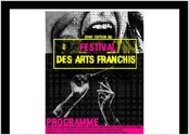 Affiche, masques et vidéos réalisés pour le festival de Musique et Théatre Les arts Franchis
