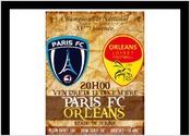 Affiche réalisée dans le cadre de la 15ème journée du National entre le Paris FC et l'US Orléans.
Affiche diffusée en digital et print sur la région parisienne.