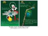 Propositions graphiques vectorielles, réalisées sous illustrator CS5.

Il s'agit de deux propositions d'affiches pour McDonald's France, "McDonald's agit pour l'environnement", dans le cadre d'un d'appel d'offre à la création. 