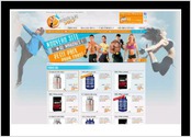 site e-commerce nutrition sportive, vision d'un autre background, s'affichant aléatoirement selon les pages.