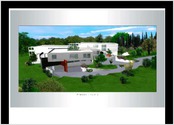 Virtualisation et implantation 3d depuis un plan de masse d'une maison de retraite pour le compte d'un cabinet d'architectes (cab. Saada-Marseille).