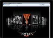 Maquette du site PIXFILES (agence de communication visuelle).