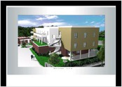 Virtualisation 3d depuis un plan de masse d'une maison de retraite pour le compte d'un cabinet d'architectes (cab. Saada-Marseille).
