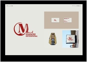 Réalisation Logo, carte de visite et Enseigne pour Mathieu LAGRESLE Cabinet d'étiopathie et Ostéopathie à Dunkerque