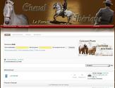 Forum de discussion Cheval Ibérique fondé sur un template sur mesure JOOMLA! et le forum Kunena avec intégration de module Community Builder.