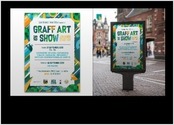 Brief:
Créer une affiche pour un événement culturel. Imaginer une illustration pour un atelier graffiti pour les familles et les enfants.
Durée: 1 jour