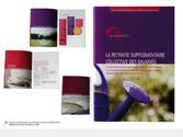 Brochure de présentation de systèmes de retraites complémentaires. Réalisée chez Parties Prenantes en 2009.