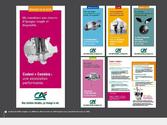 Système de leaflets adaptées aux différentes offres bancaires du Crédit Agricole. Conçu chez Parties Prenantes en 2006.