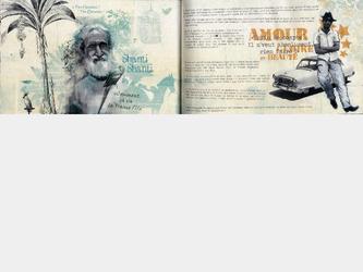 Projet personnel : Shanti Shanti, rcit d un voyage en Inde. Illustration, mise en page, reliure du livre.