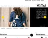 Conception globale du site web wescbordeaux.com : ecommerce, prestashop, synchronisation des caisses.