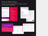 Ralisation de diffrents support sde communication pour le Forum de l association Force Femmes.