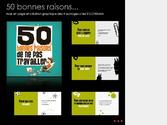 Cration et ralisation de la maquette et des illustrations des 4 livres de la collection \"Les 50 bonnes raisons\".
