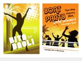 deux affiches en dessin vectoriel pour deux soirées distinctes