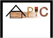 Création d'un logo pour une entreprise de travaux de rénovations dans l'immobilier - APIC basée en alsace. Création d'une charte graphique, de carte de visite et d'un site internet.