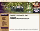 Identit visuelle et site Internet. Pniche Htel de Charme sur la Canal du Midi : prsentation, rservations en ligne, backoffice