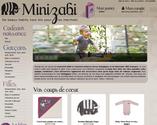 Design Web : Minizabi est une marque de vetements bb et vetement enfant en tissus biologiques