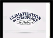 Design de logo pour \"Climatisation et Chauffage St-Hubert\", Longueuil, Canada. Anne : 2011.