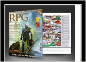 Cration et mise en page du magazine \"RPG.\", 116 pages, bimestriel, pour le compte de la socit Verbal Publishing.
