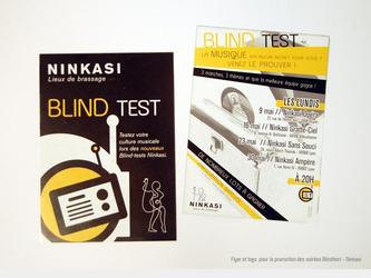 Création du pictogramme et du flyer pour la promotion des soirées BlindTest du Ninkasi.